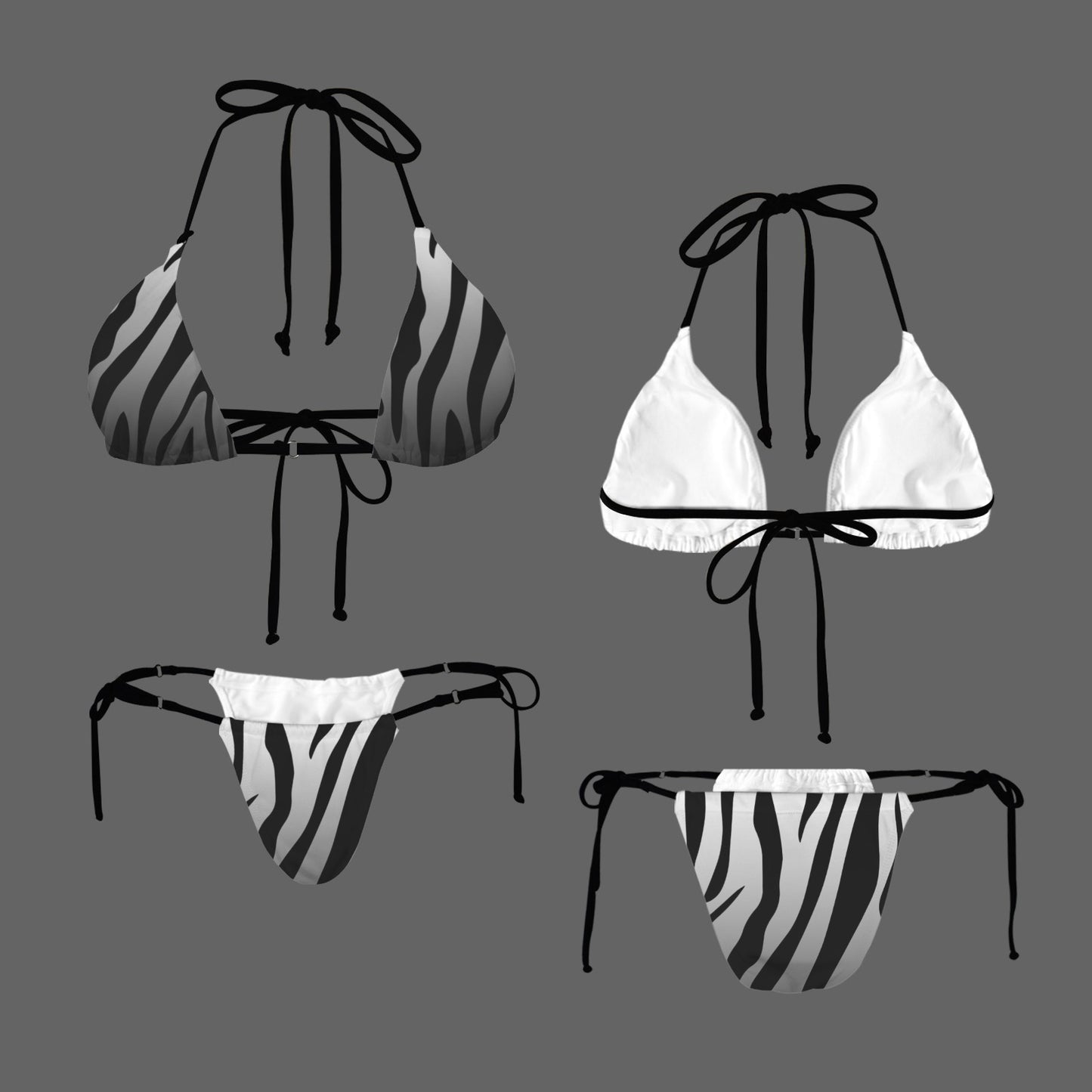 ZeLeebra. Two- Piece Thong Bikini Swimsuit