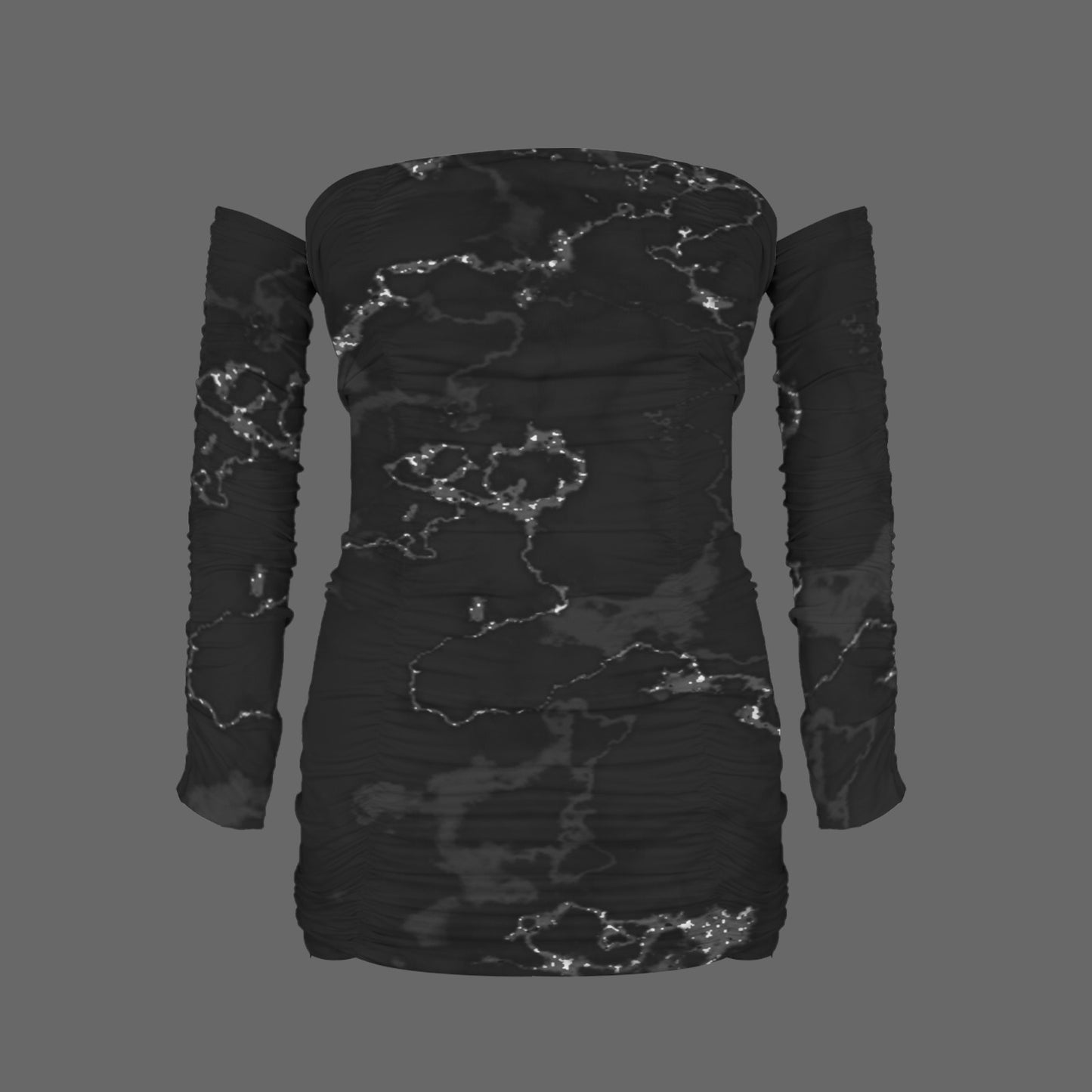 Statta. Off-Shoulder Sleeved Bodycon Dress
