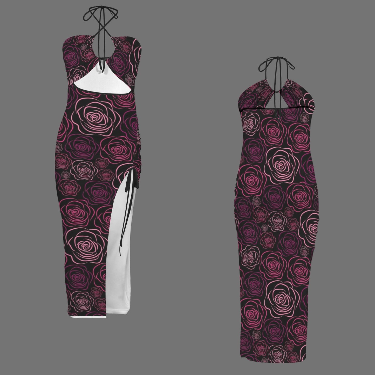 Rozee. Halter High Split Dress