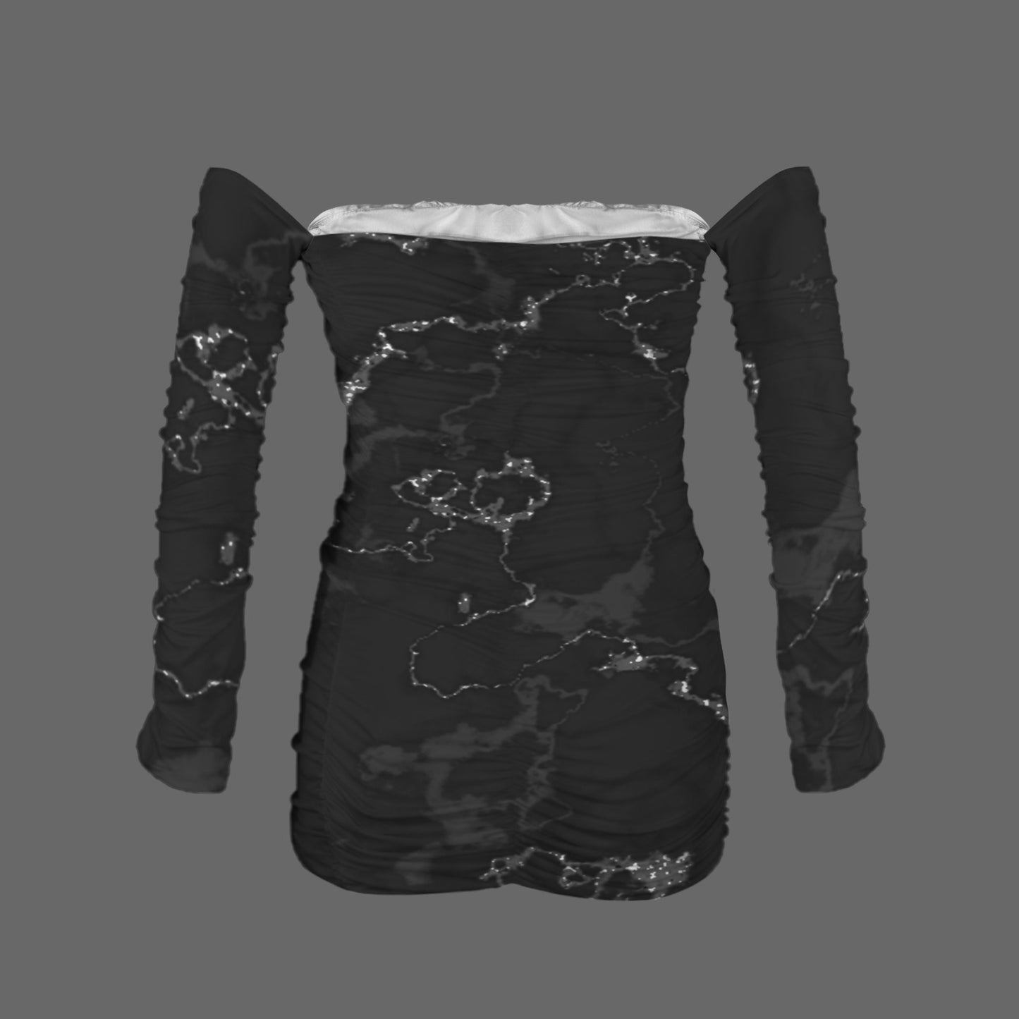 Statta. Off-Shoulder Sleeved Bodycon Dress