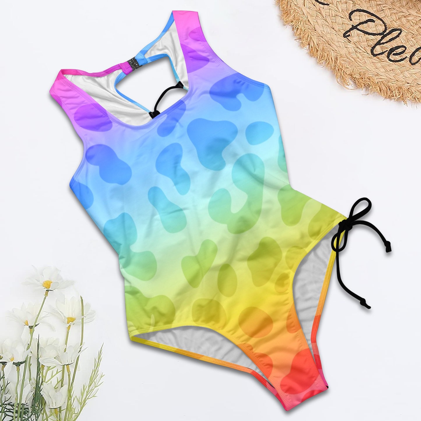 Leo Neo. One-Piece Laced Swimsuit
