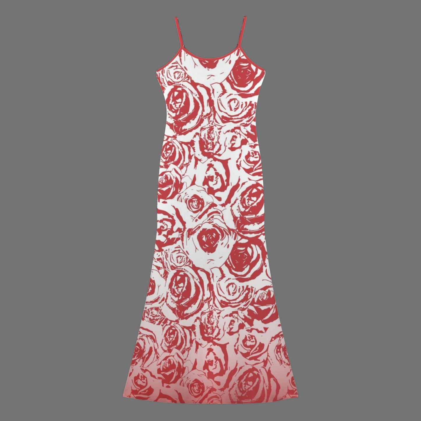 Red Roze. Long Slip Maxi Dress
