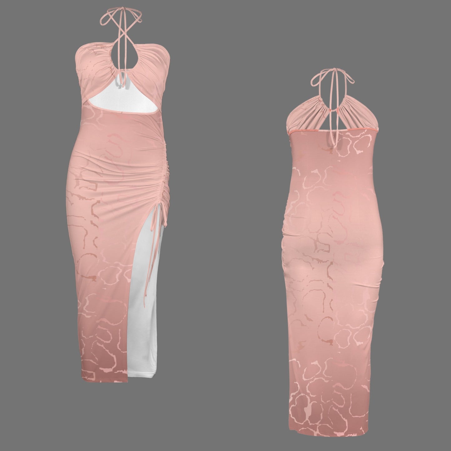 Rosee. Halter High Split Dress