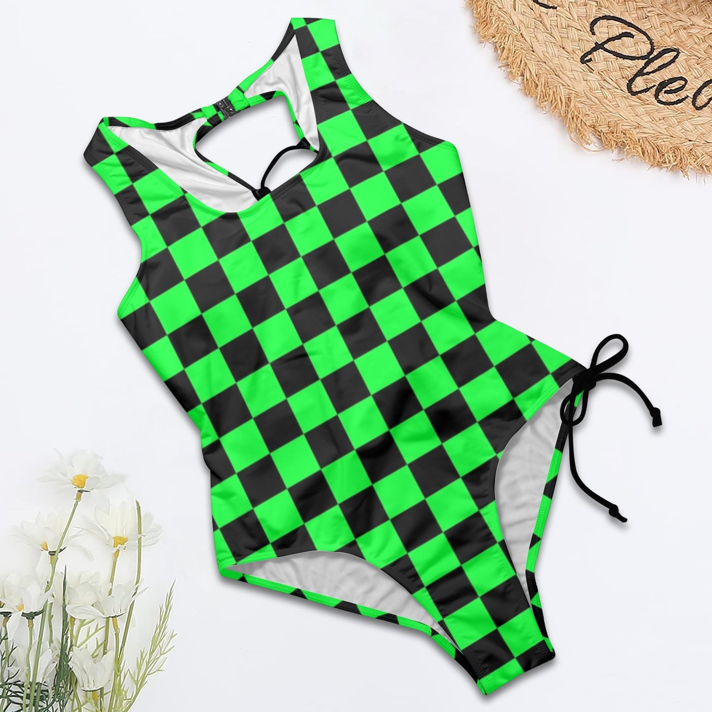 De Checka. One-Piece Laced Swimsuit