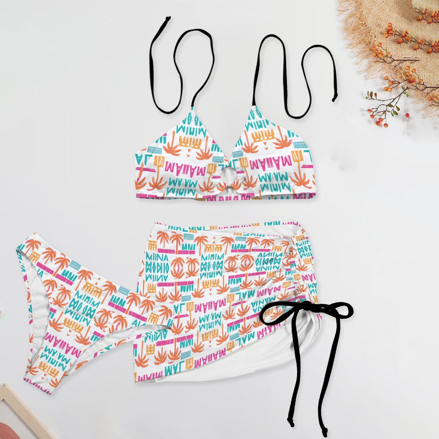 Miami. Three Piece Swimsuit