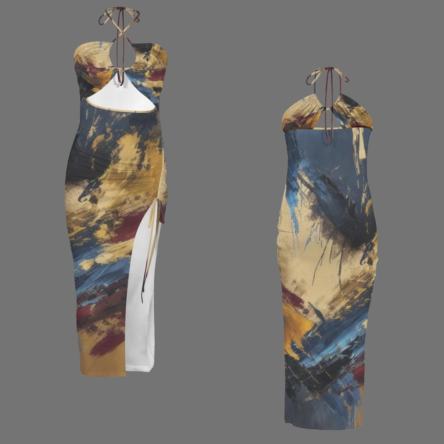 Ryth. Halter High Split Dress