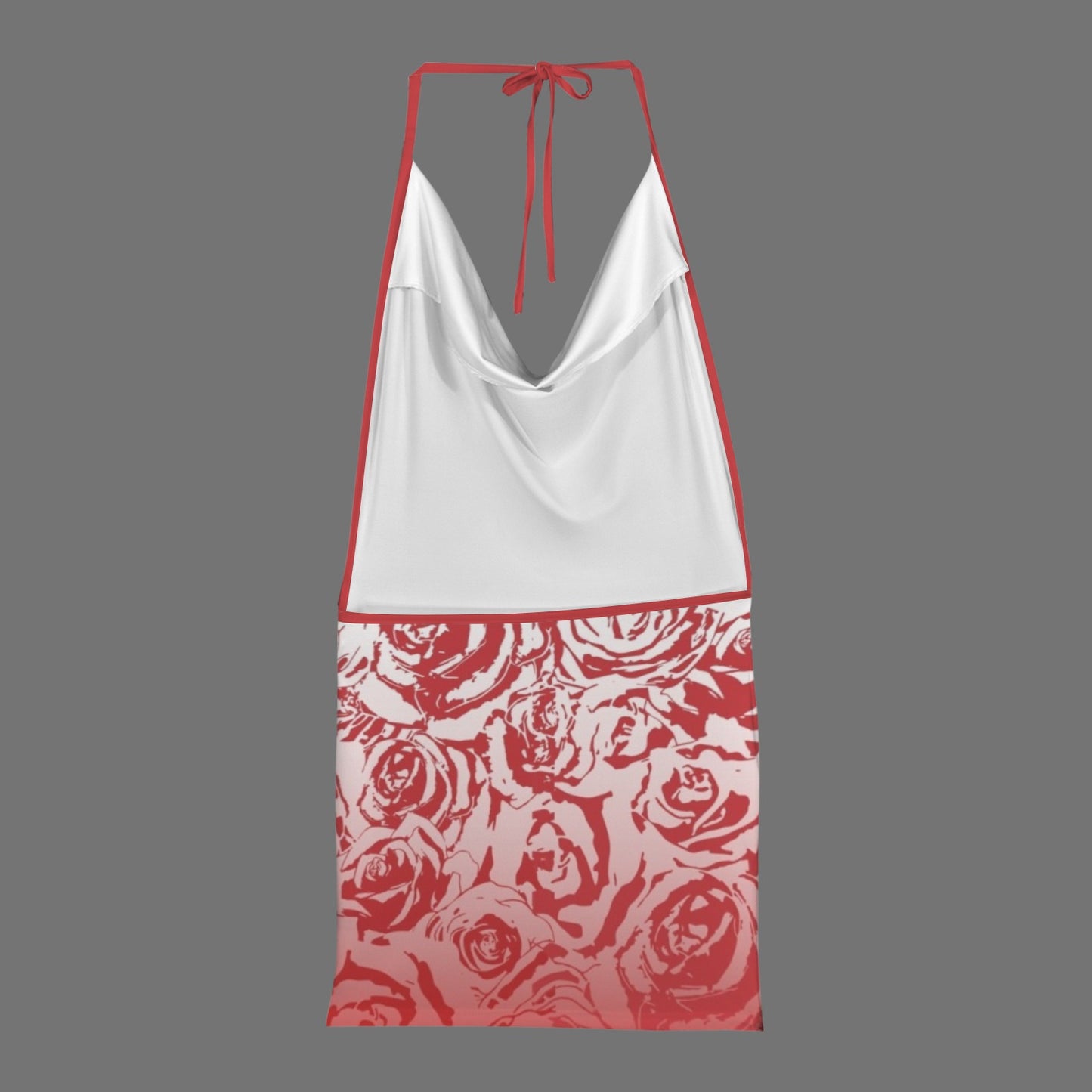 Red Roze. Backless Party Dress