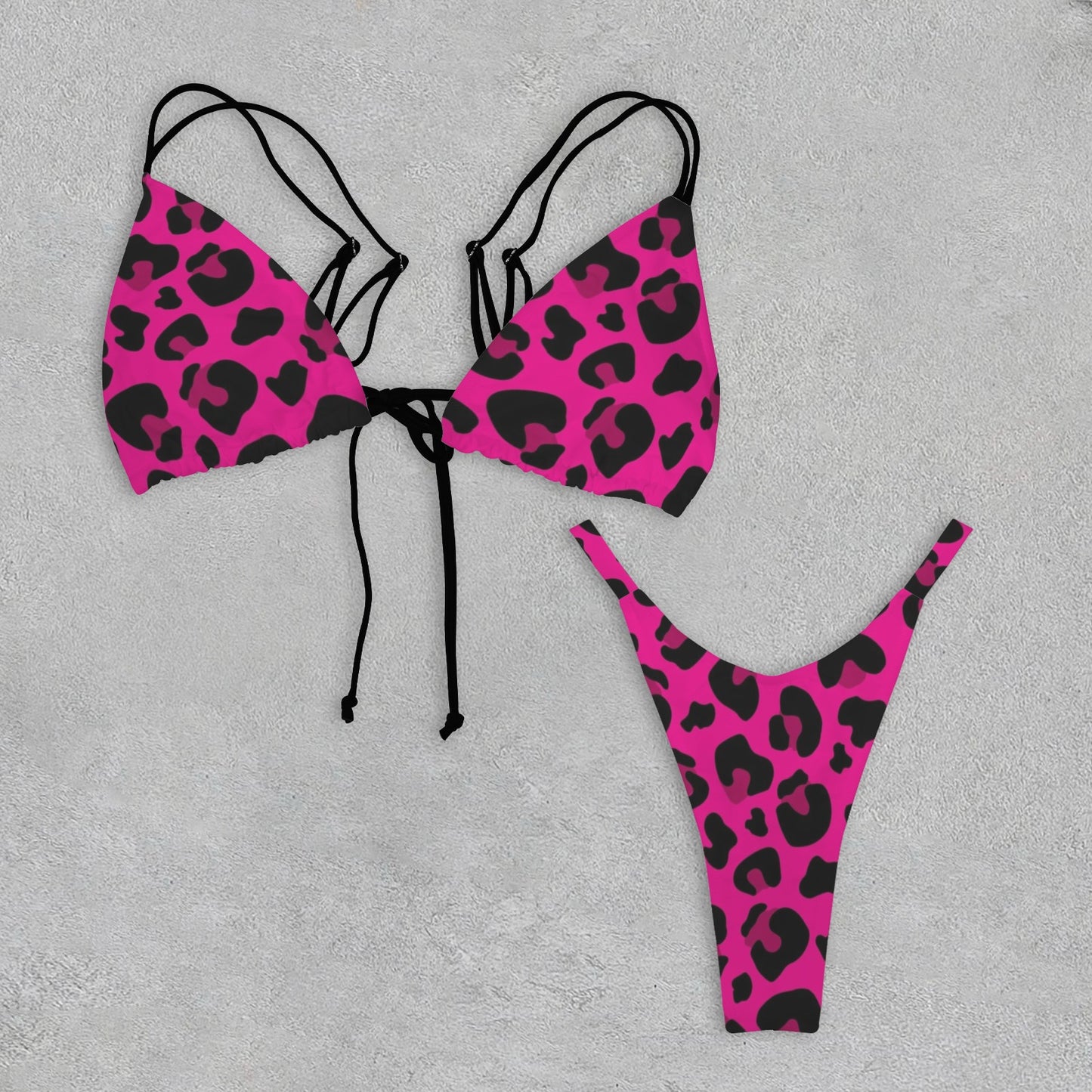 Hot Lea. Two-Piece Thong Bikini Swimsuit