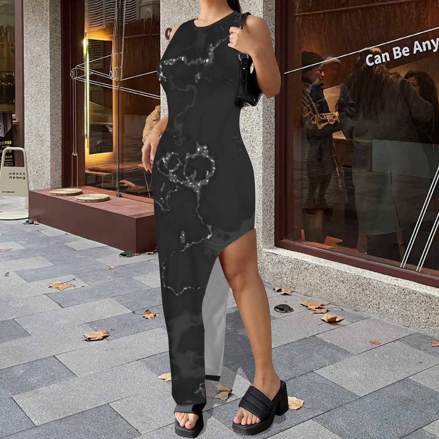 Statta. High Split Maxi Dress