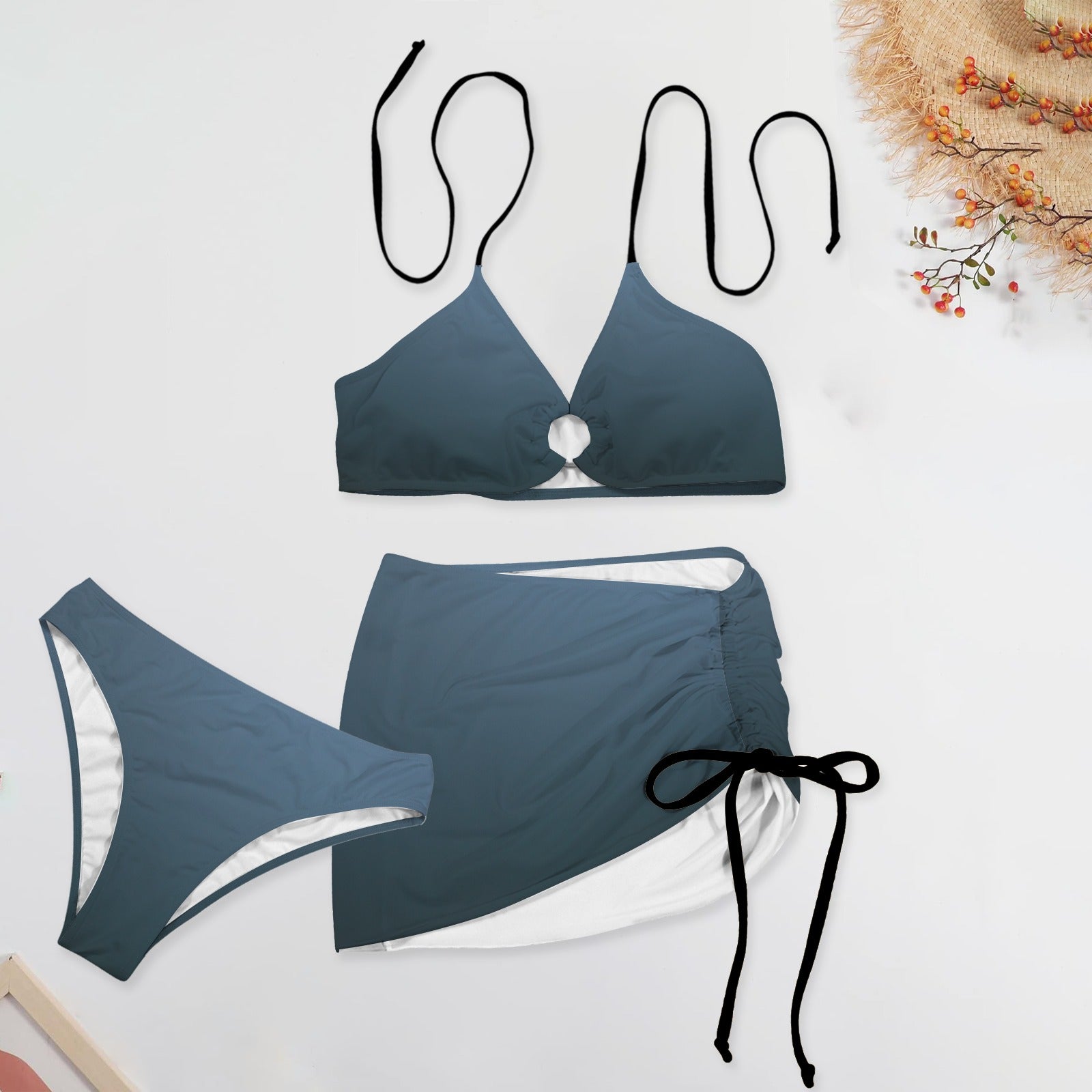 Nu Blu. Three Piece Swimsuit