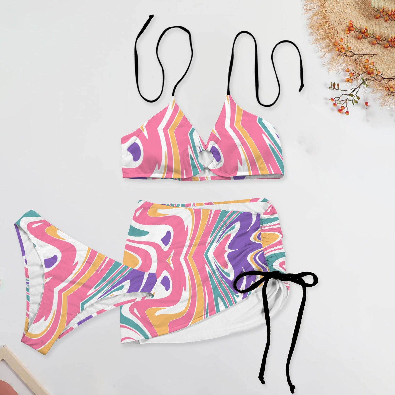 Radda. Three Piece Swimsuit
