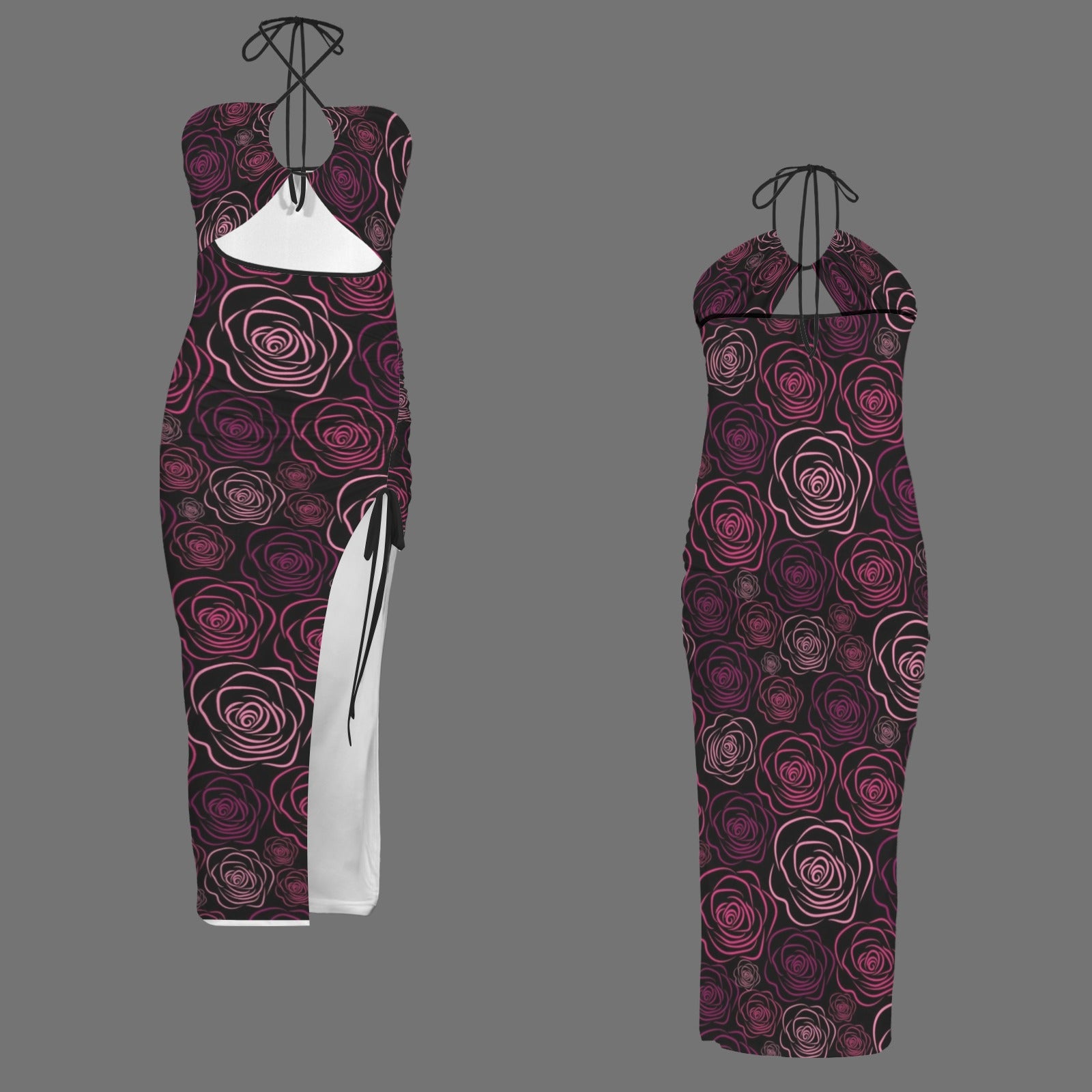 Rozee. Halter High Split Dress