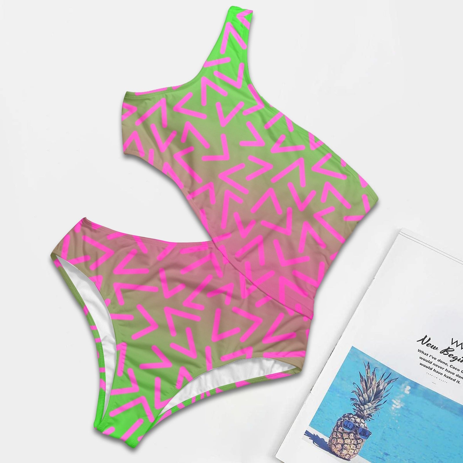 Hot Tink. One-Piece Cut Out Swimsuit