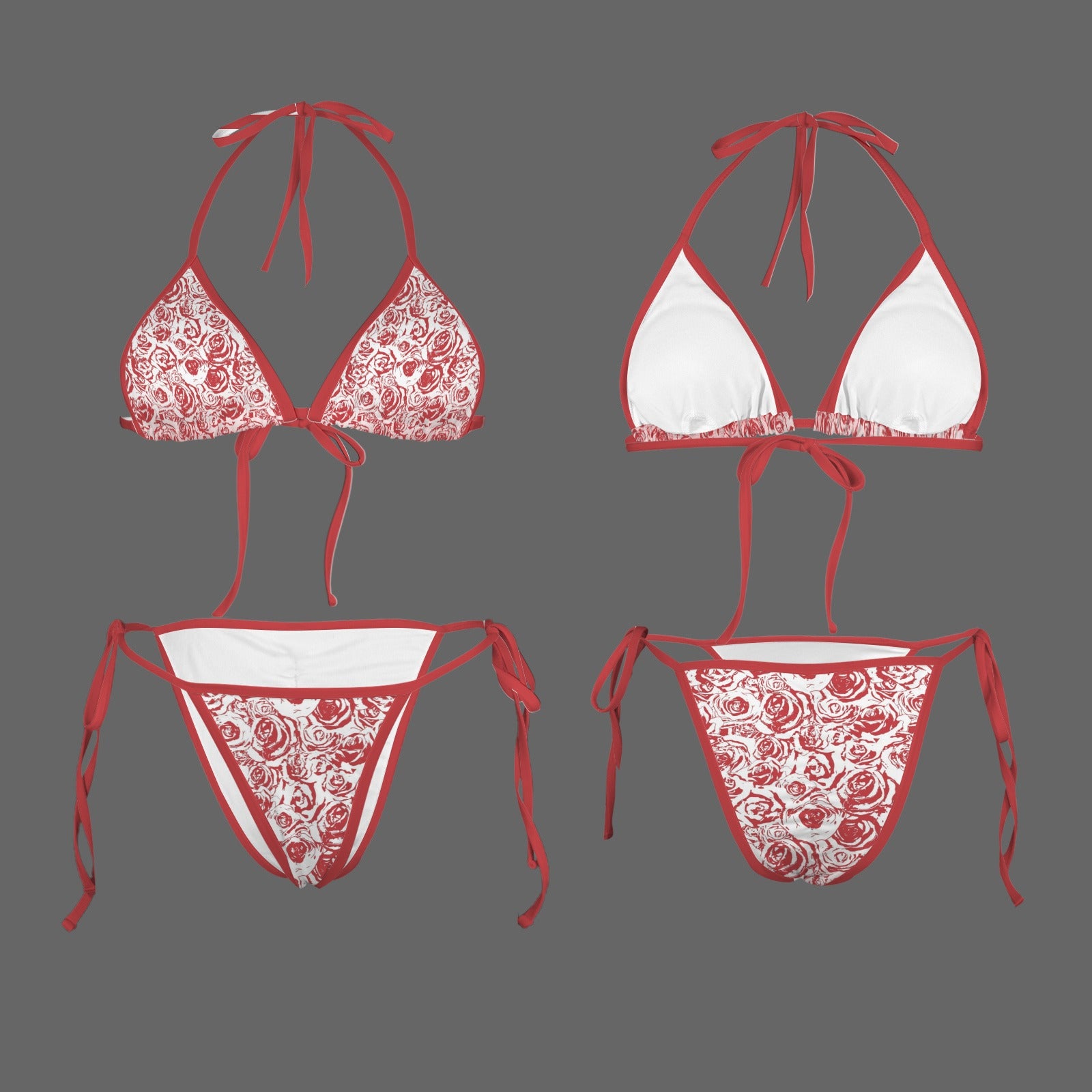 Red Roze. Bikini Swimsuit