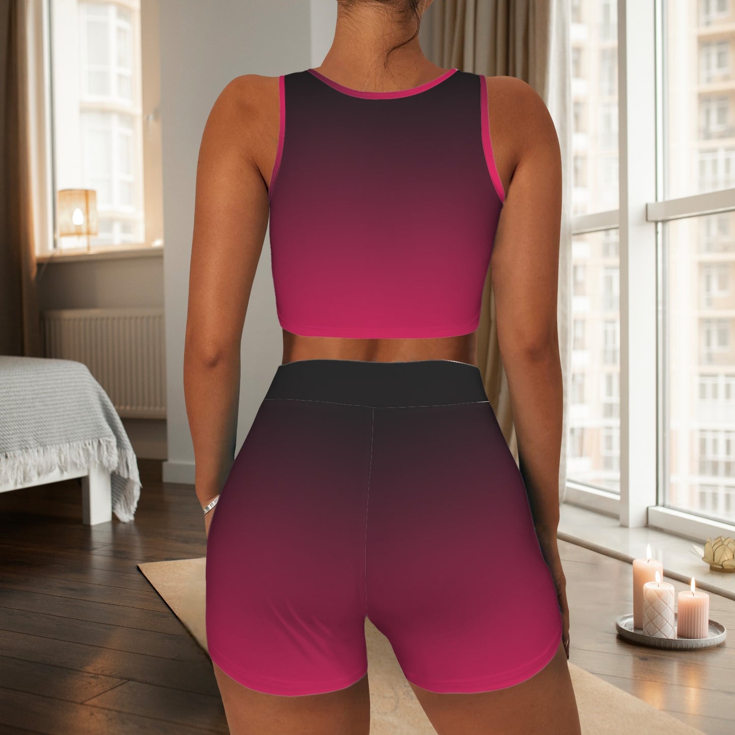 Genti. Yoga Shorts Set