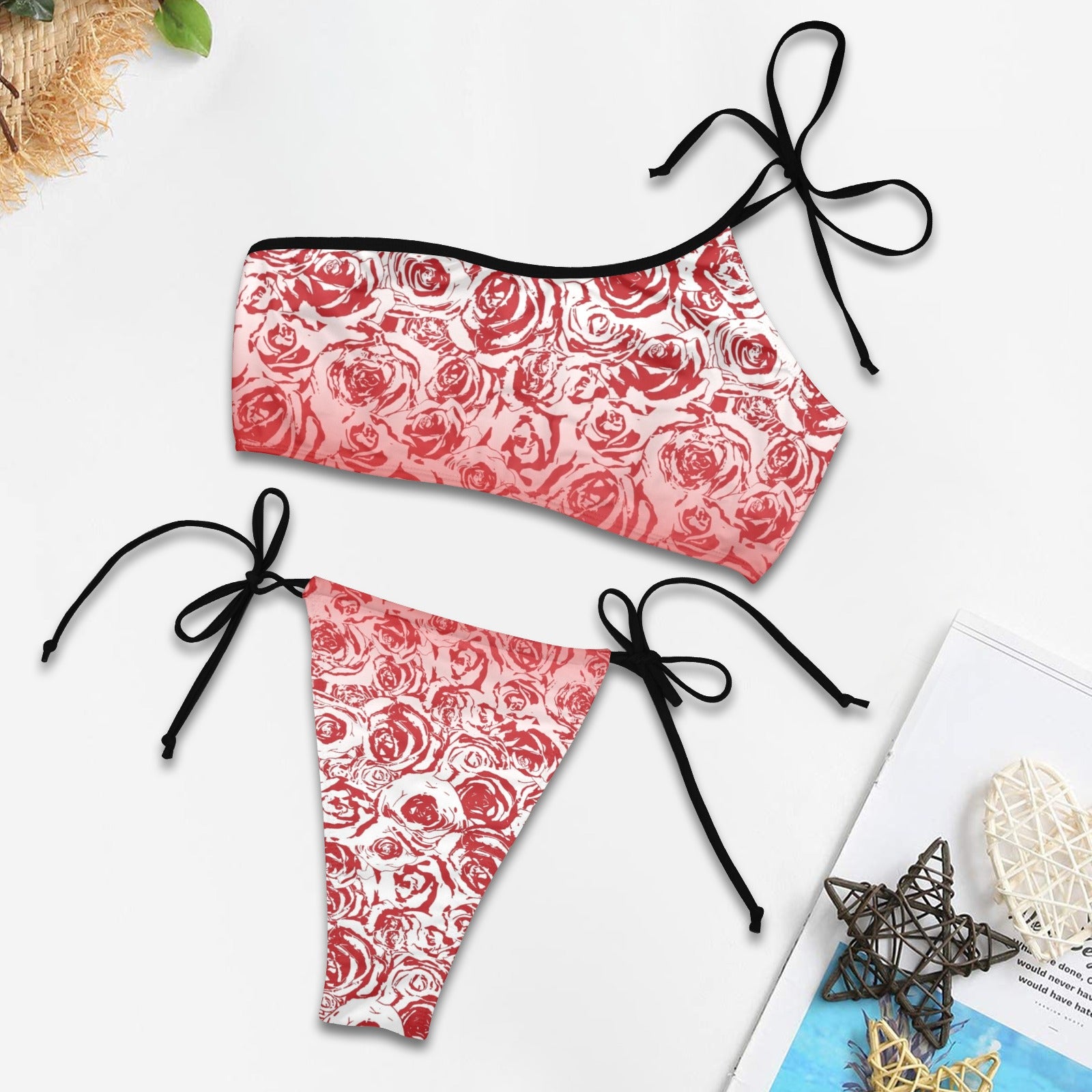 Red Roze. Off-Shoulder Bikini