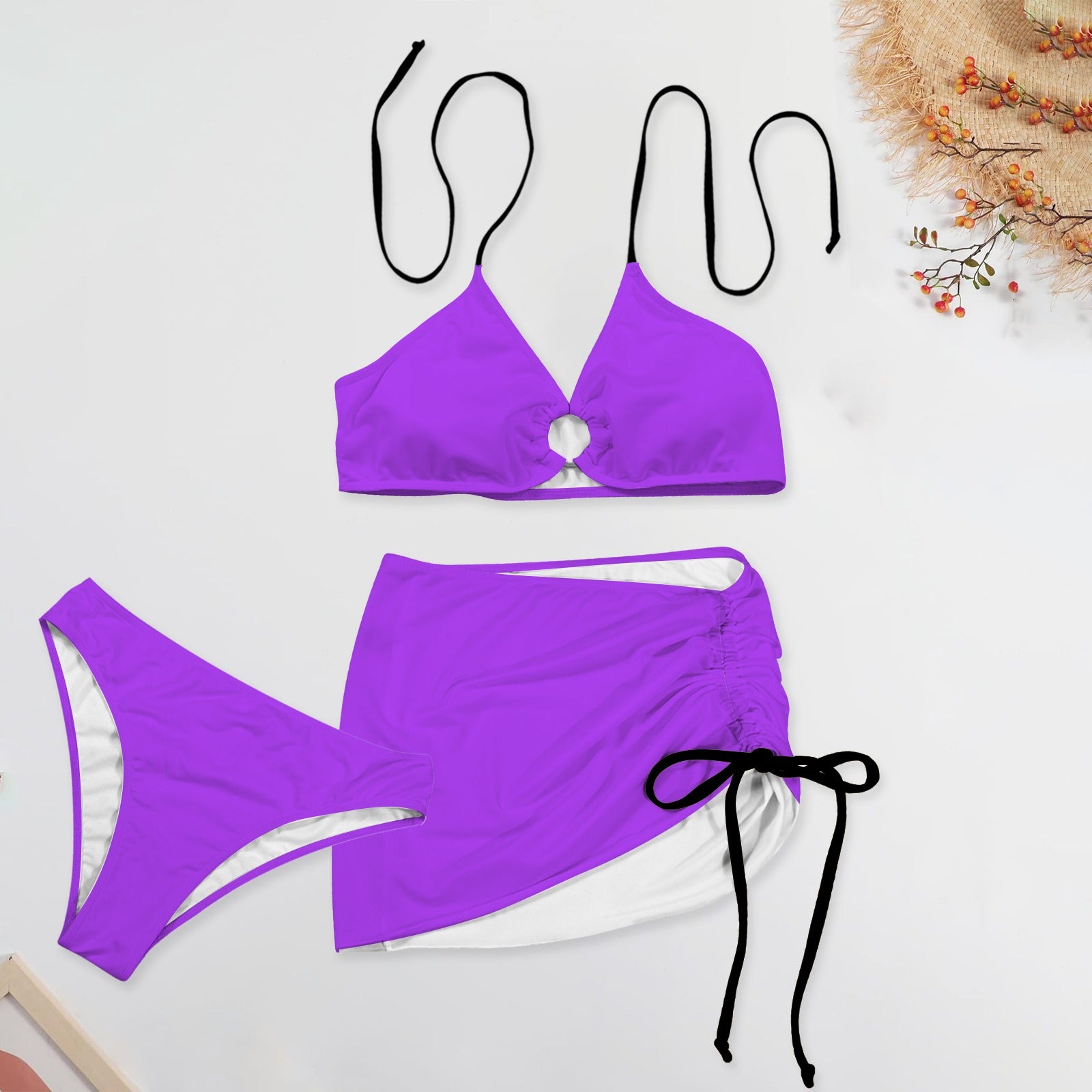 Jus Violet. Three Piece Swimsuit