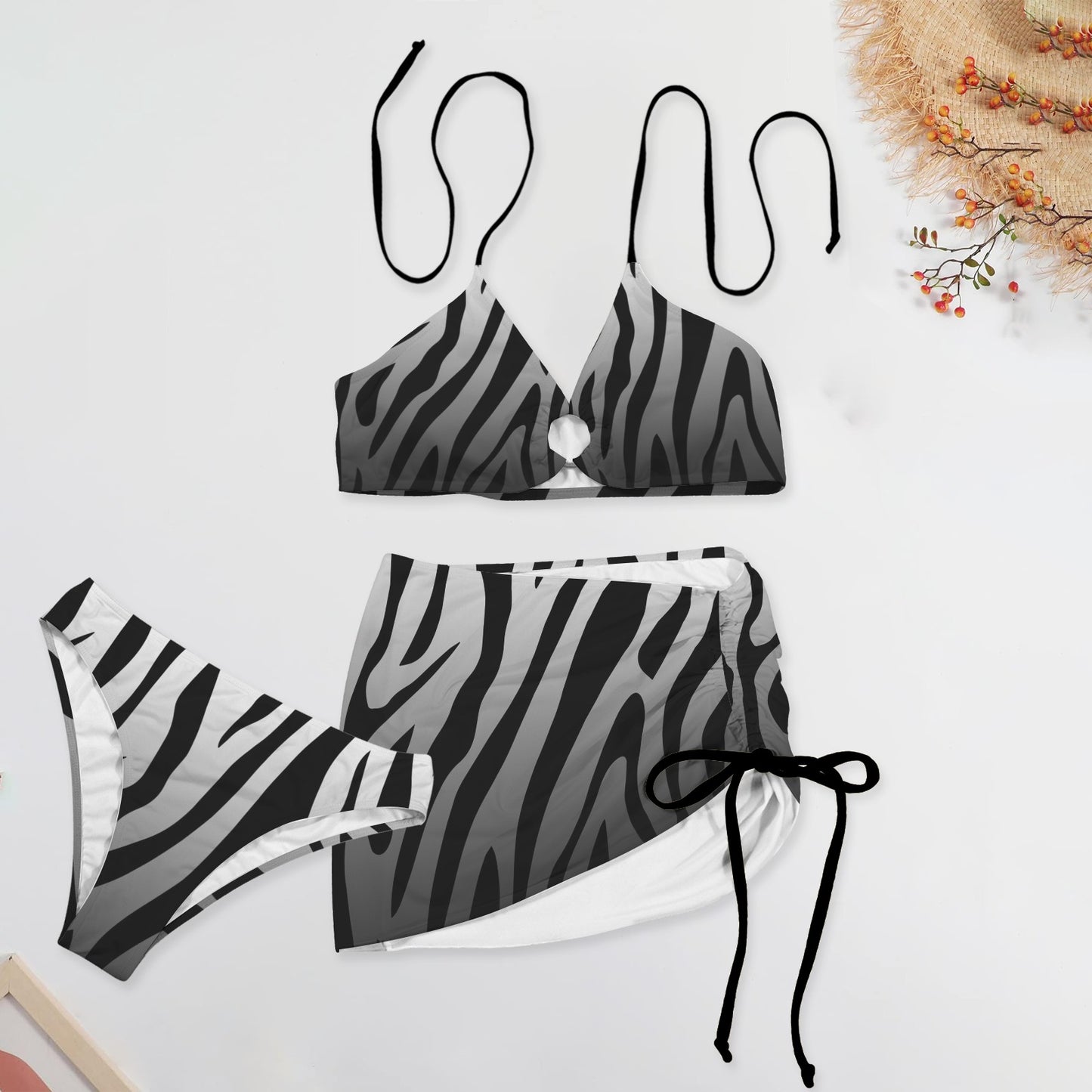 ZeLeebra. Three Piece Swimsuit