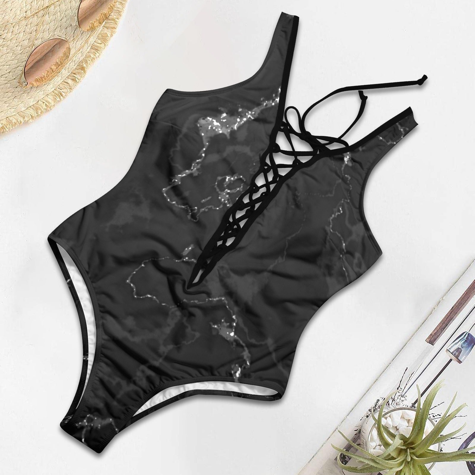 Statta. One-Piece Swimsuit Laced