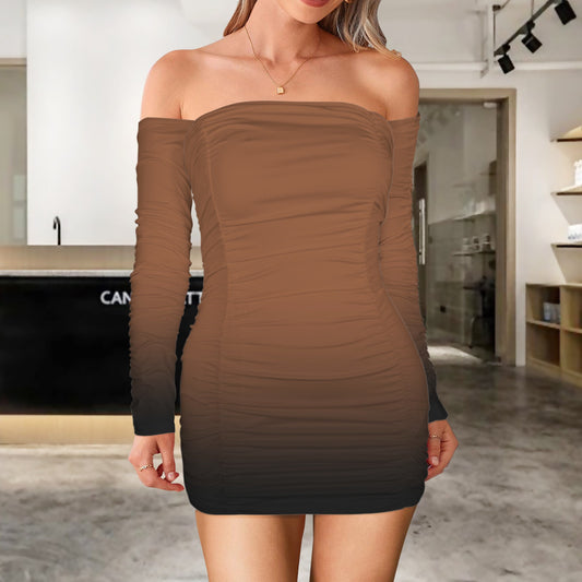 Plenti. Long Sleeve Tube-Top Bodycon Dress