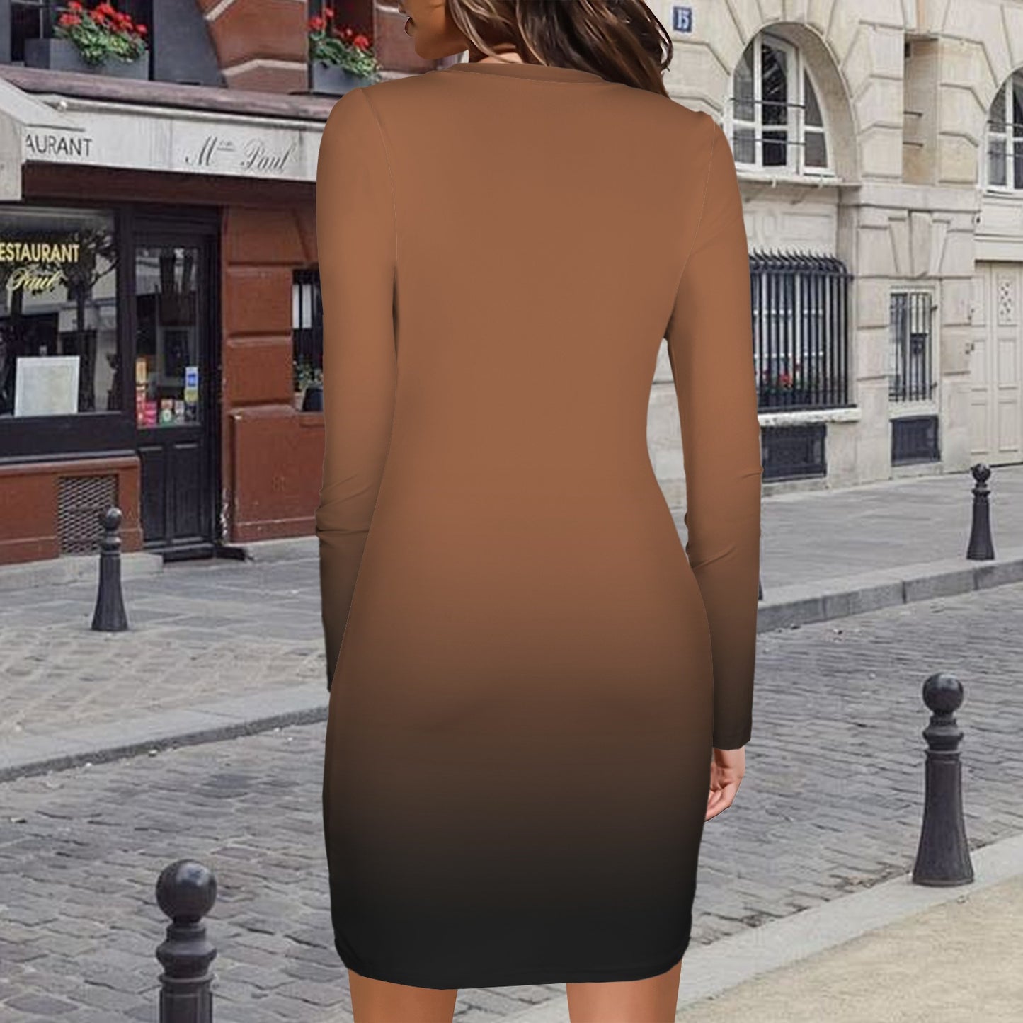 Plenti. Long Sleeve Bodycon Dress w/JMC