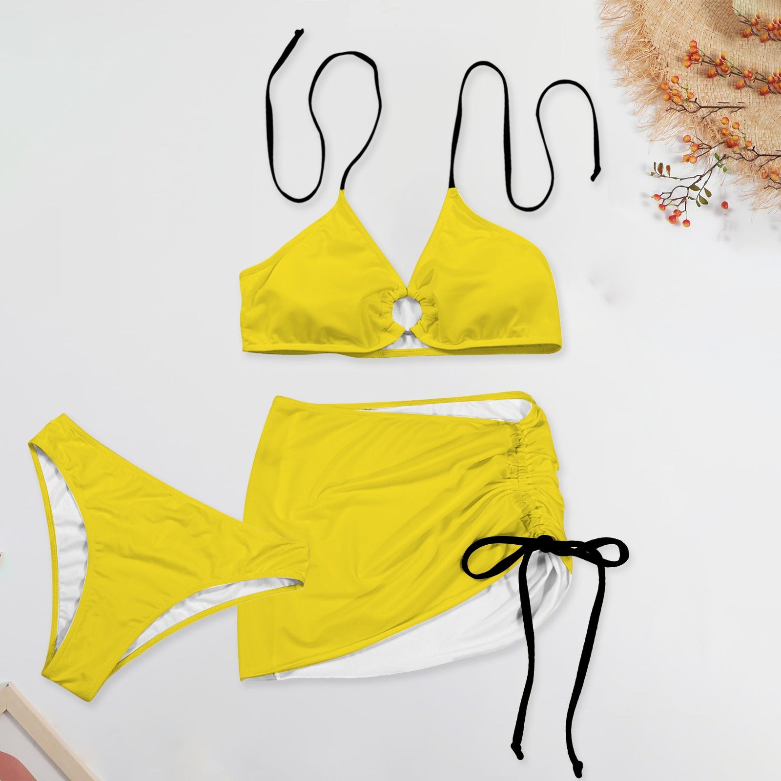 Jus Yello. Three Piece Swimsuit