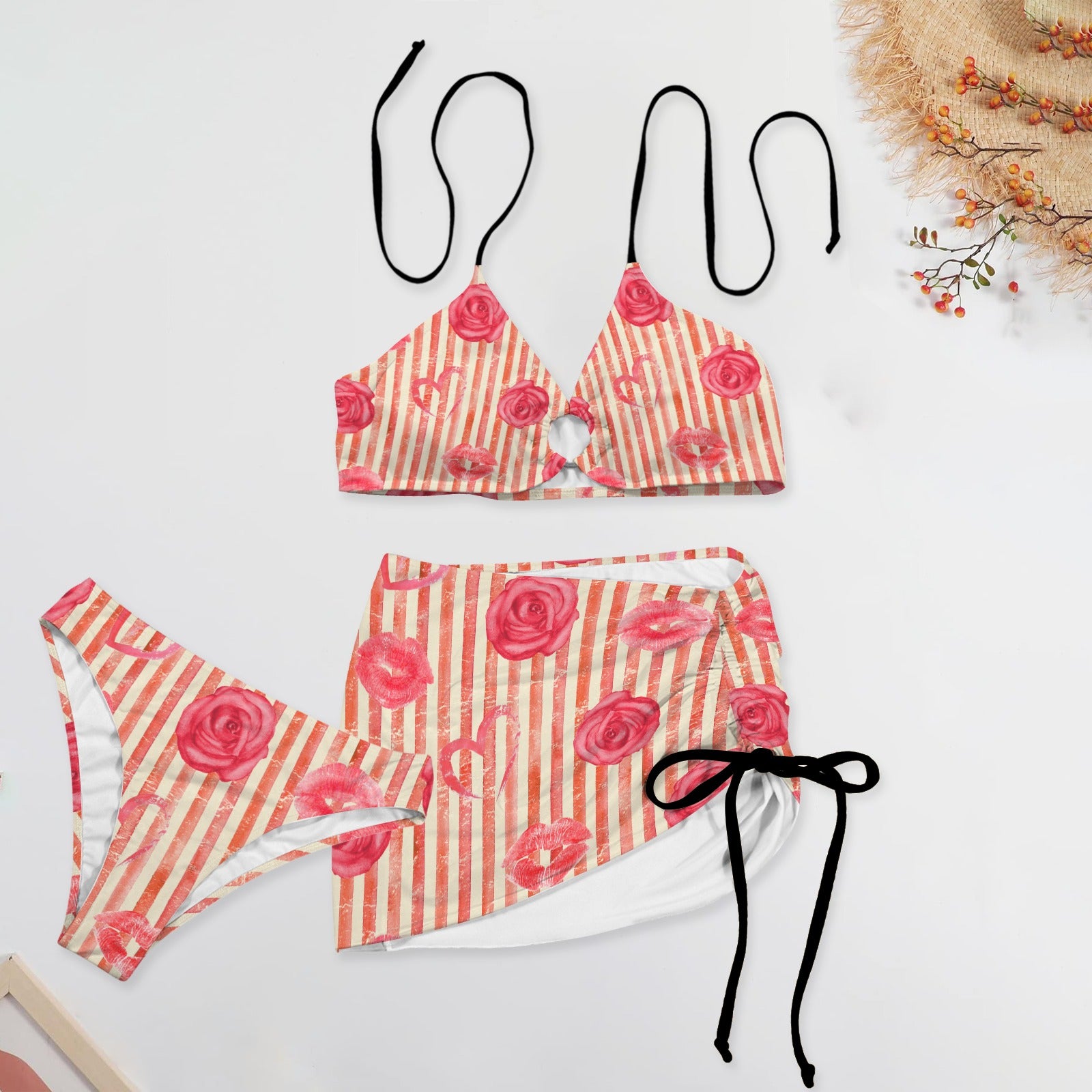 Roze Kiss. Three Piece Swimsuit