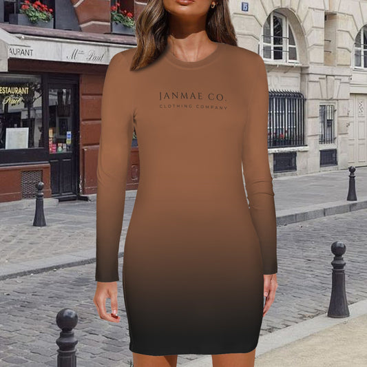 Plenti. Long Sleeve Bodycon Dress w/JMC