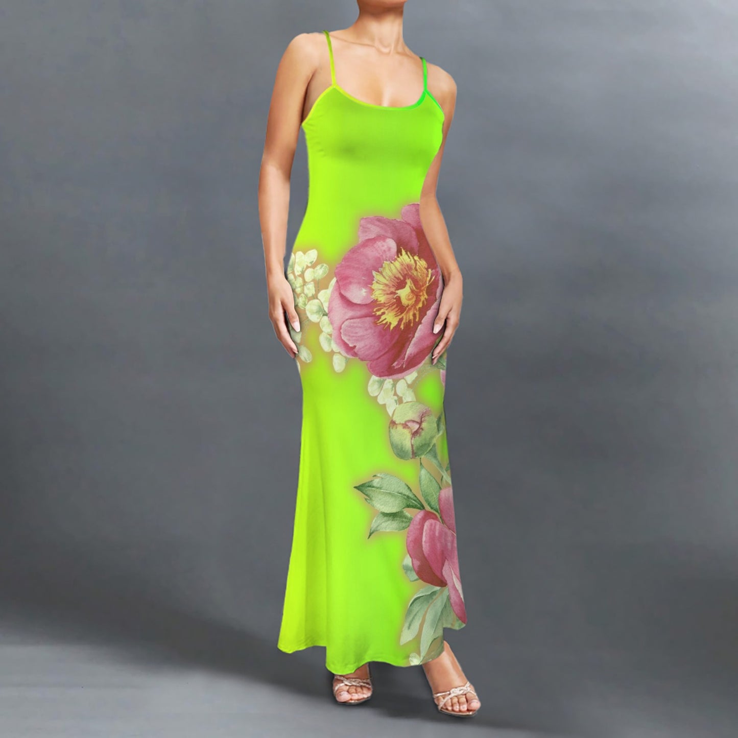 Flink Floral. Cami Long Maxi Dress