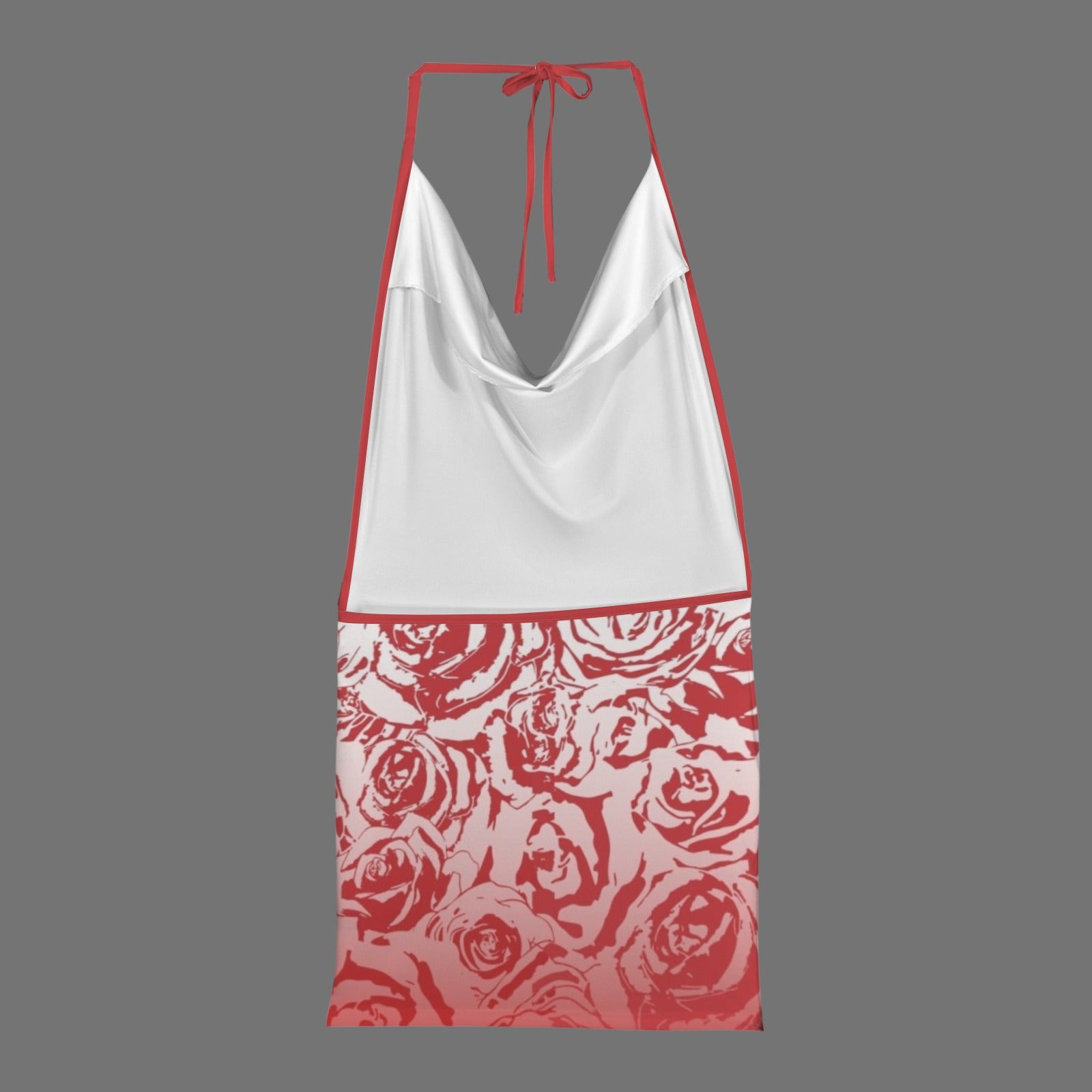 Red Roze. Backless Party Dress
