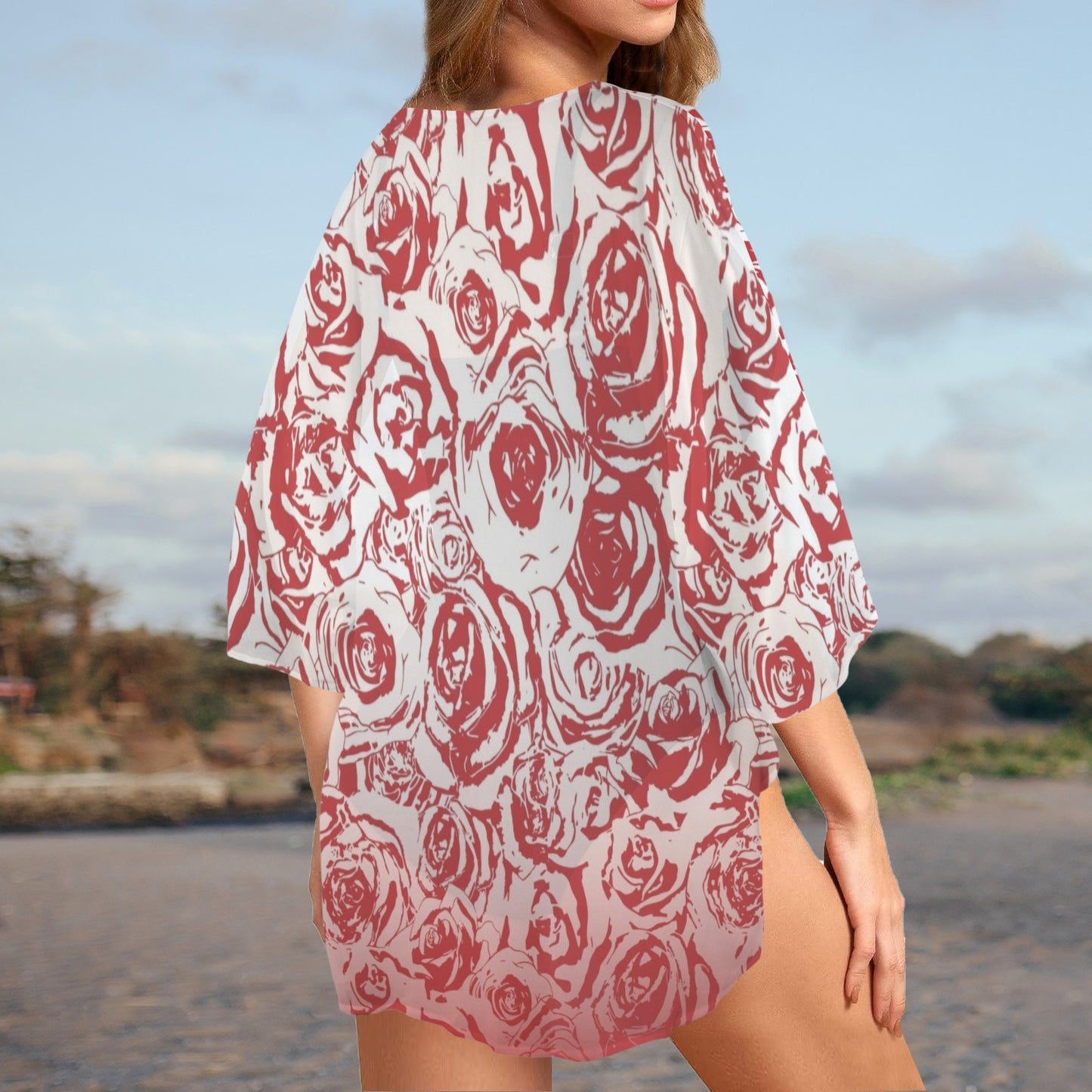 Red Roze. Swim Cover Up