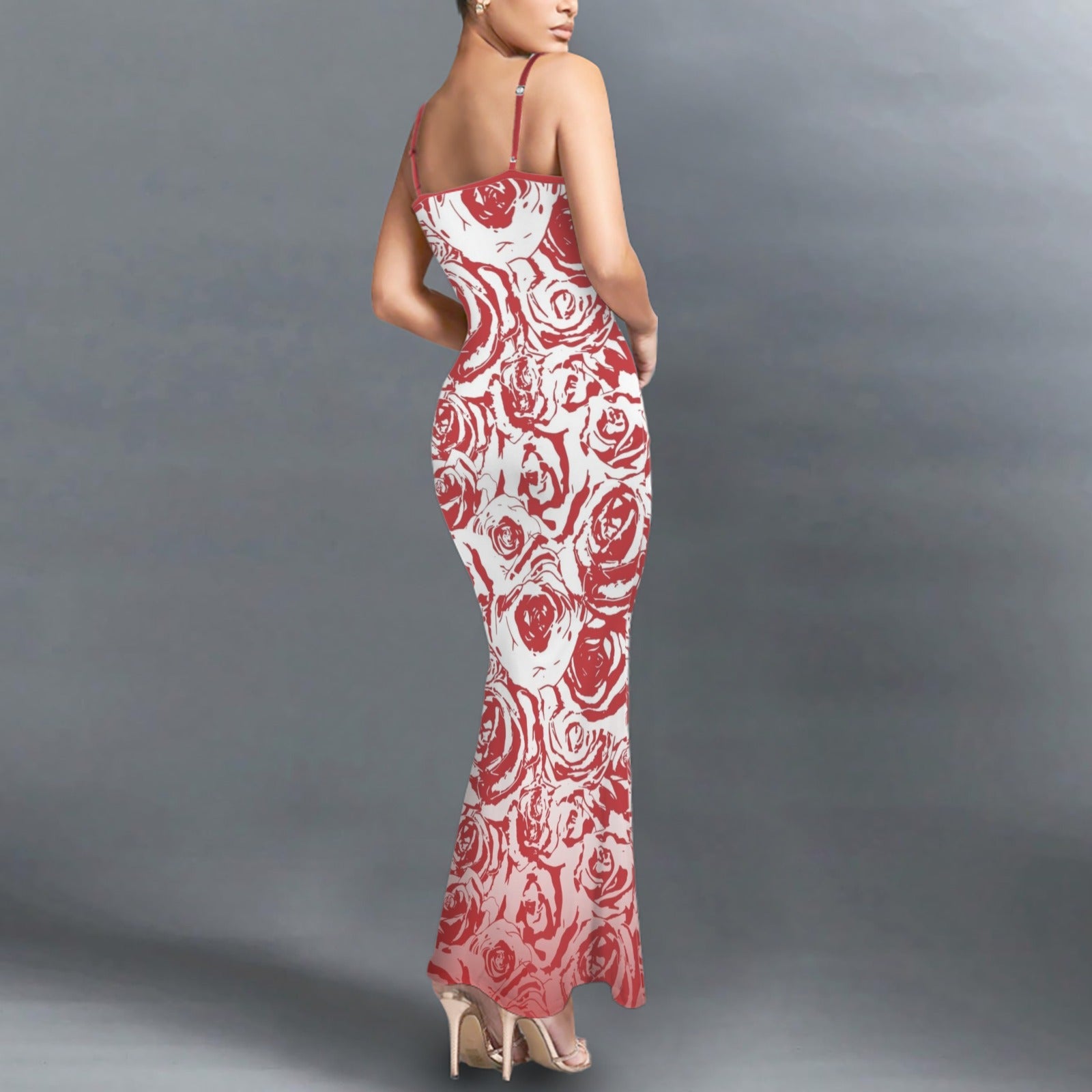 Red Roze. Long Slip Maxi Dress