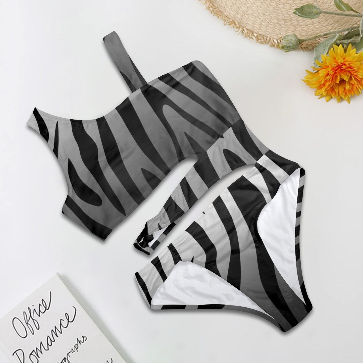 ZeLeebra. One- Piece Cut Out Swimsuit